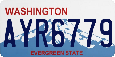 WA license plate AYR6779