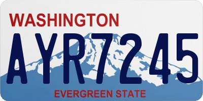 WA license plate AYR7245
