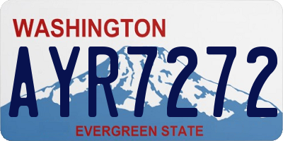 WA license plate AYR7272