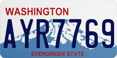 WA license plate AYR7769
