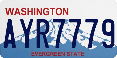 WA license plate AYR7779