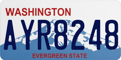 WA license plate AYR8248