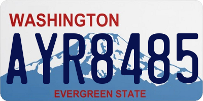 WA license plate AYR8485