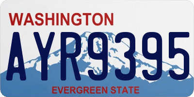 WA license plate AYR9395