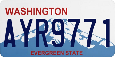 WA license plate AYR9771