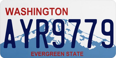 WA license plate AYR9779