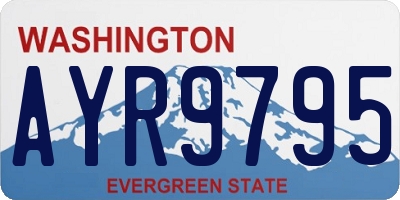 WA license plate AYR9795