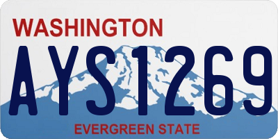 WA license plate AYS1269