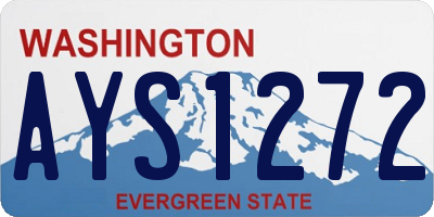 WA license plate AYS1272