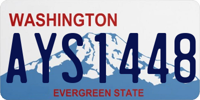 WA license plate AYS1448