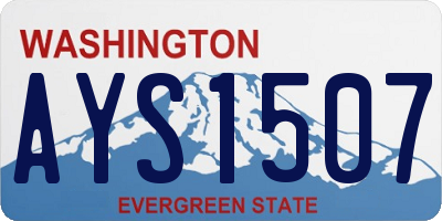 WA license plate AYS1507