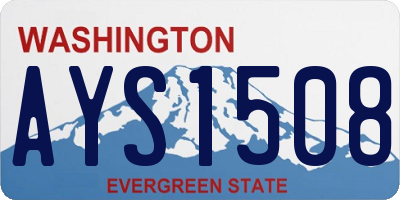 WA license plate AYS1508