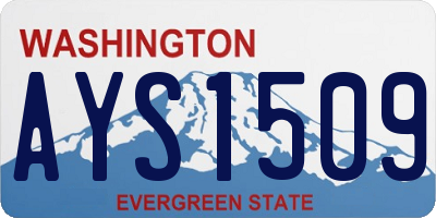 WA license plate AYS1509
