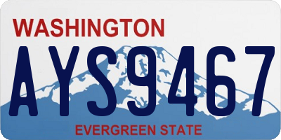 WA license plate AYS9467