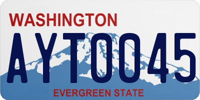 WA license plate AYT0045