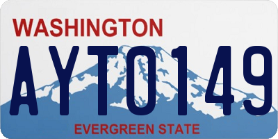 WA license plate AYT0149