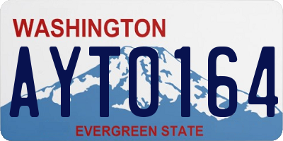 WA license plate AYT0164