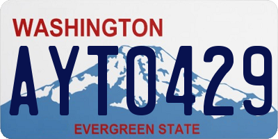 WA license plate AYT0429