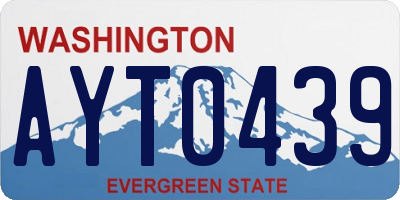 WA license plate AYT0439