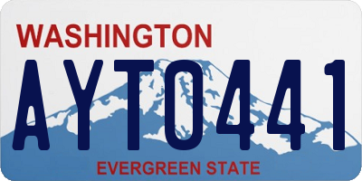 WA license plate AYT0441