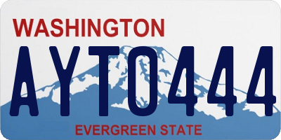 WA license plate AYT0444