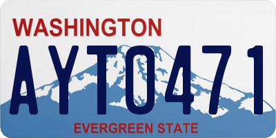 WA license plate AYT0471