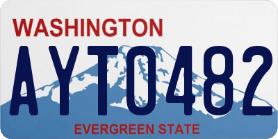 WA license plate AYT0482
