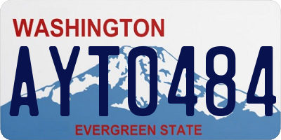 WA license plate AYT0484