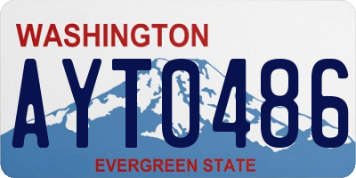 WA license plate AYT0486