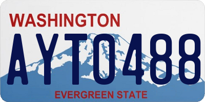 WA license plate AYT0488