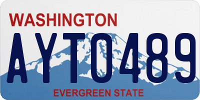 WA license plate AYT0489