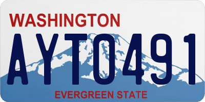 WA license plate AYT0491