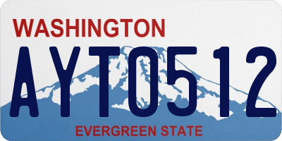 WA license plate AYT0512