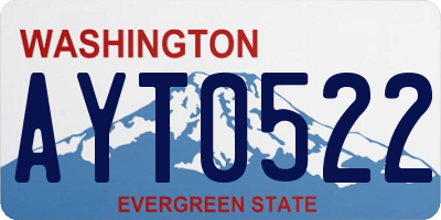 WA license plate AYT0522