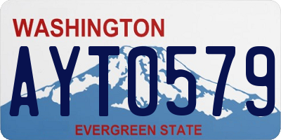 WA license plate AYT0579