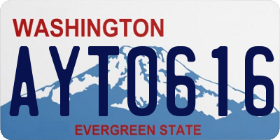 WA license plate AYT0616
