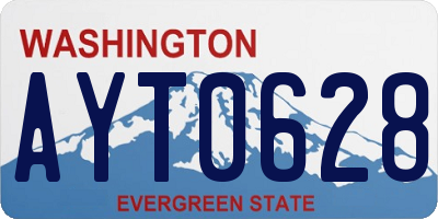 WA license plate AYT0628
