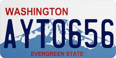 WA license plate AYT0656