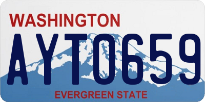 WA license plate AYT0659