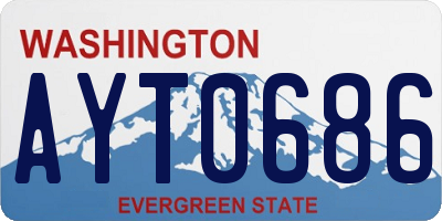 WA license plate AYT0686