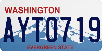 WA license plate AYT0719