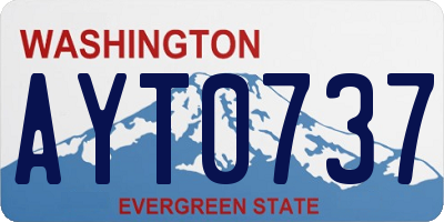 WA license plate AYT0737