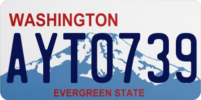 WA license plate AYT0739