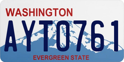 WA license plate AYT0761