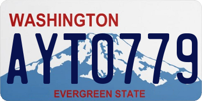 WA license plate AYT0779