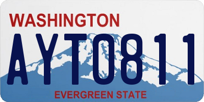 WA license plate AYT0811