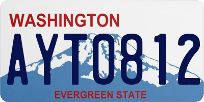 WA license plate AYT0812