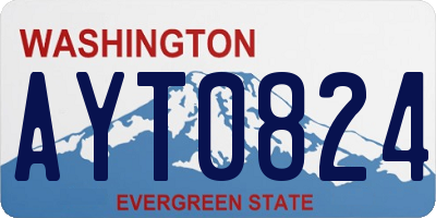 WA license plate AYT0824