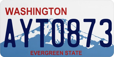WA license plate AYT0873