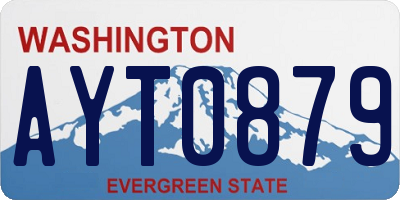 WA license plate AYT0879